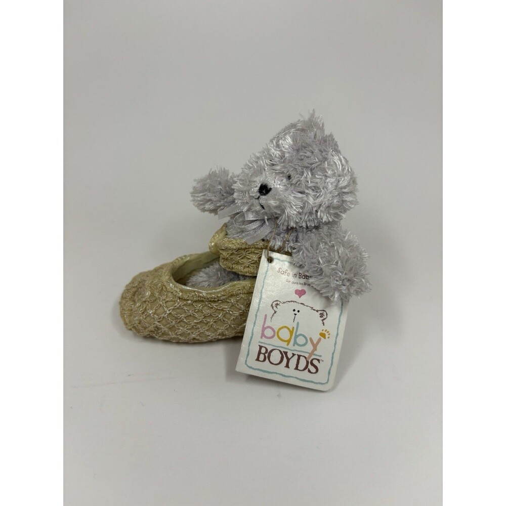 Vintage Boyds Bears Pipsie Made With Love Bear Foot Friends Plush Shoe 2004